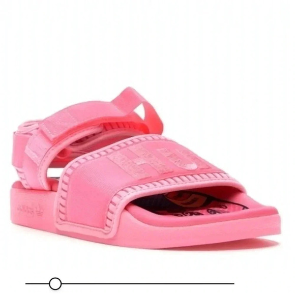 ADIDAS Pharrell x Adilette 2.0 RARE Sandal 'Hyper Pop' Pink Size 9 - Picture 3 of 15